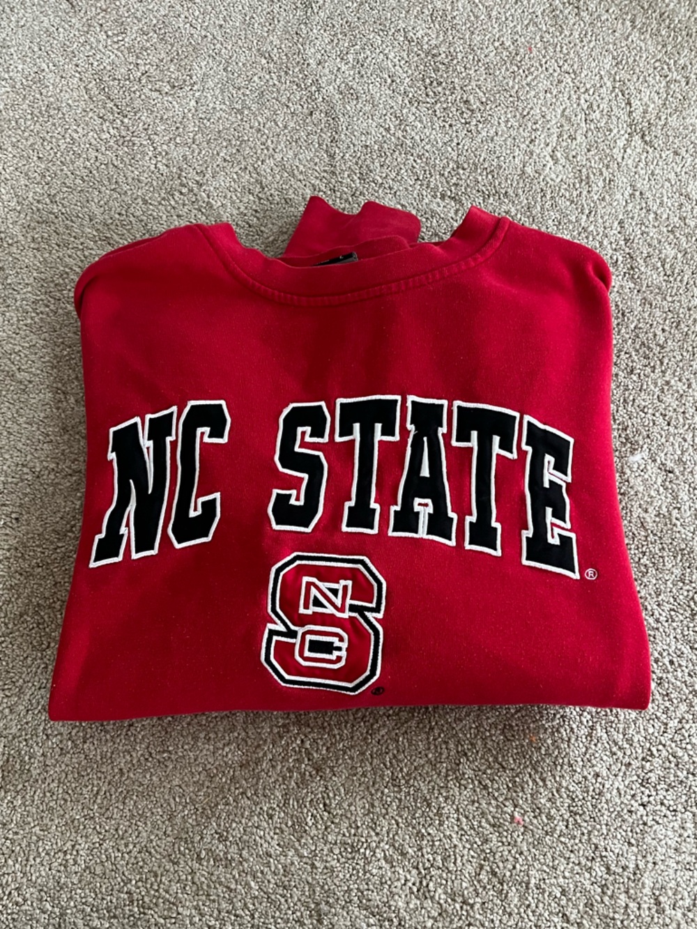 NC STATE Wolfpack collegiate sweatershirt crewneck red women’s large